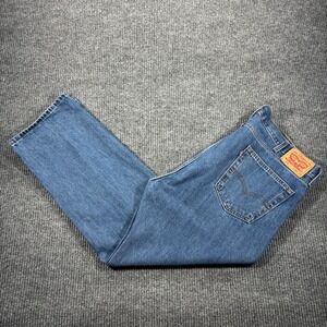 Levi Strauss 505 Classic Straight Leg Jeans Men 42x30 Blue Medium‎ Wash